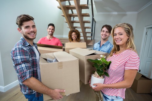 Furniture removal team handling a home move in Surrey