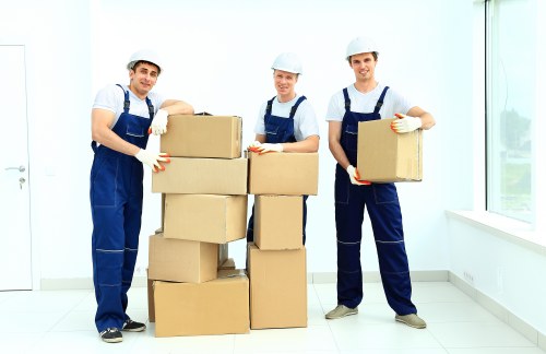 Man and van team reviewing safety procedures