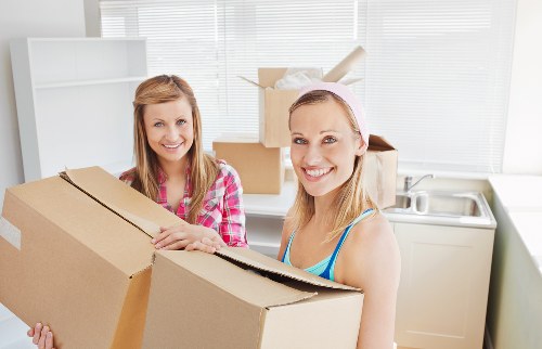 Trained staff handling belongings carefully during a Surrey move